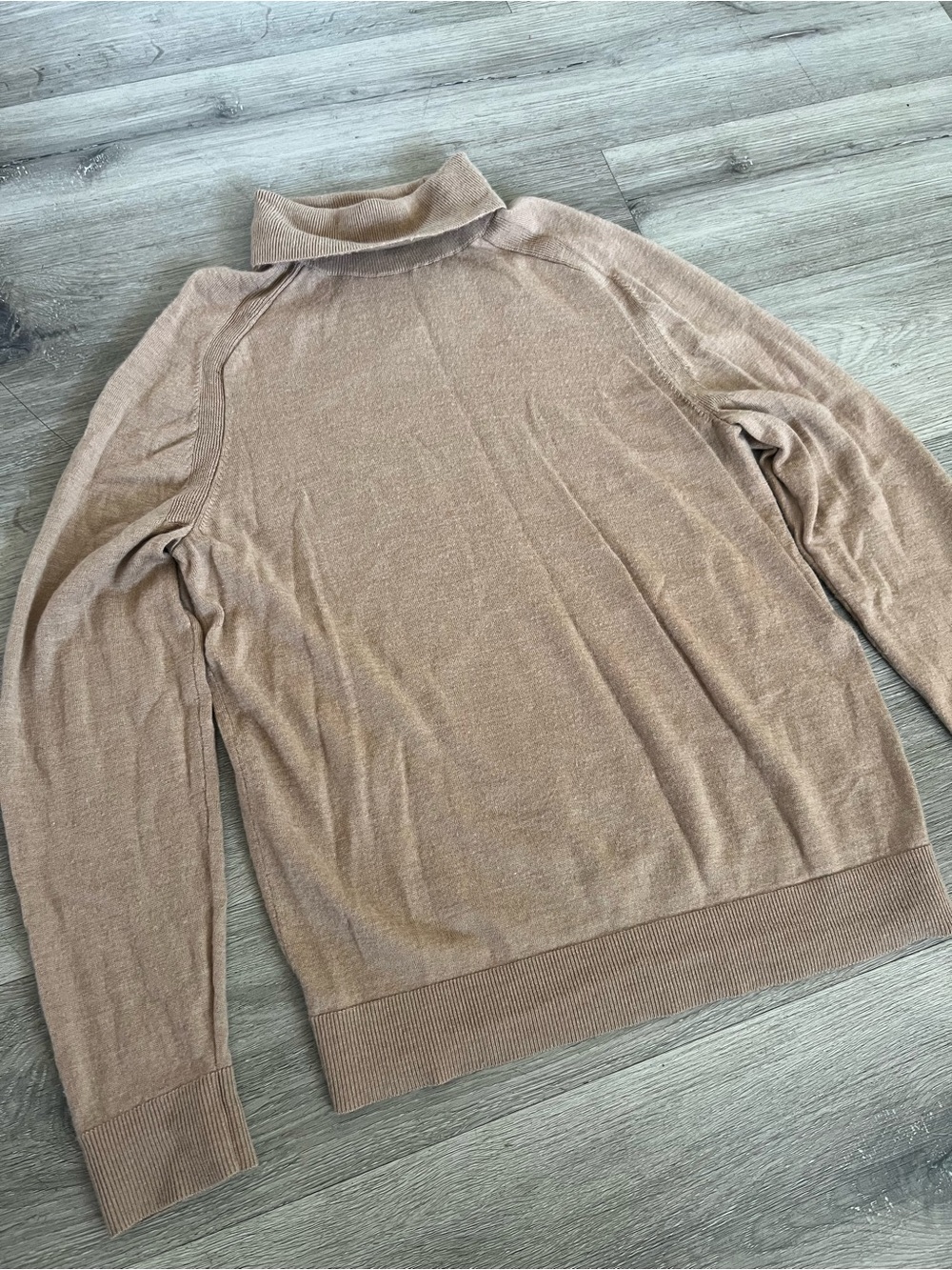 Express Men's Taupe Turtleneck Sweater